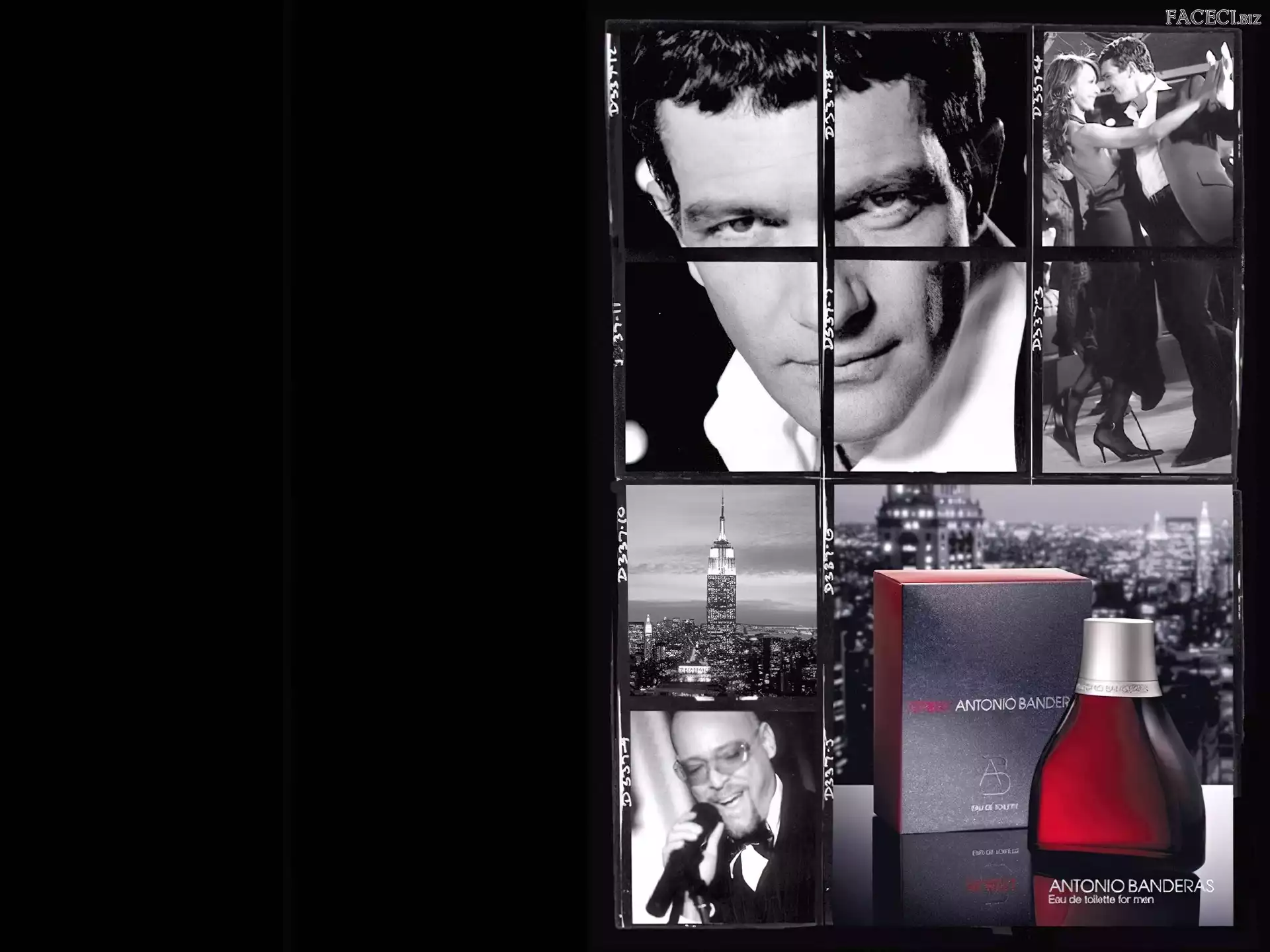 flakon, perfumy, mężczyzna, Antonio Banderas, aktor